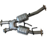 BBK 79-93 Mustang 5.0 Short Mid X Pipe w Catalytic Converters 2-1/2 For Automatic Long Tube Headers