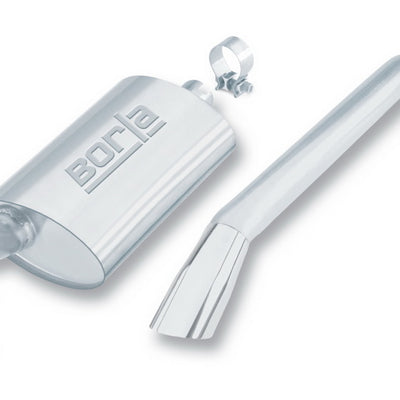 Borla 81-86 Jeep CJ-7 4.2L AT/MT 4WD Cat-Back 2in Single Round Angle Cut Intrcld Rr 2.5in Rndx6.5in