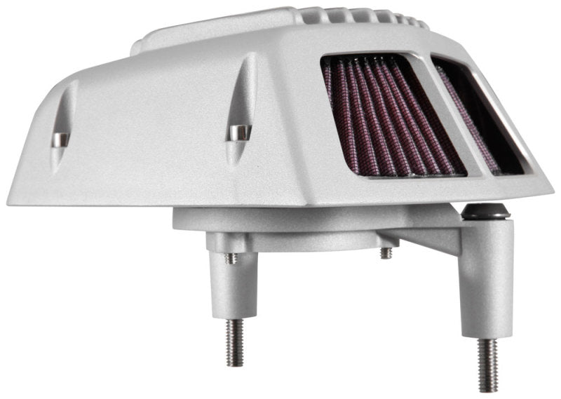 K&N Street Metal Intake System 01-16 Harley-Davidson Shaker Silver H/D Softail/Dyna Fl