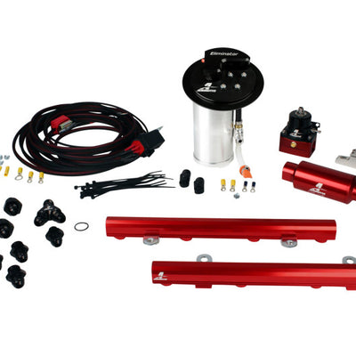 Aeromotive 10-13 Ford Mustang GT Fuel System - Eliminator Pump/Deluxe Wiring Kit/5.0L 4V Rails