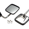 Kentrol 87-95 Jeep Wrangler YJ Mirror Kit Pair- Polished Silver