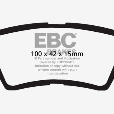 EBC 12+ Hyundai Accent 1.6 Ultimax2 Rear Brake Pads