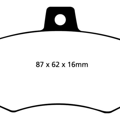 EBC 89-90 Audi 100 Quattro 2.3 Yellowstuff Rear Brake Pads