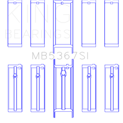 King Engine Bearings GMC 2.4L (146cu) I4 Ecotec Main Bearing Set