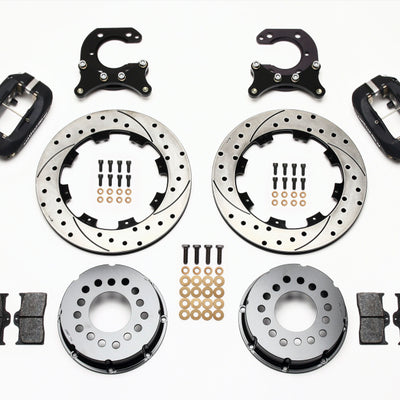 Wilwood Forged Dynalite P/S Rear Kit Drilled Rotor Big Ford 2.54in Offset