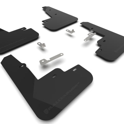 Rally Armor 21-25 Ford Mustang Mach-E/GT/Rally Black UR Mud Flap w/Metallic Black Logo
