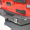 DV8 Offroad 07-18 Jeep Wrangler JK Steel Mid Length Rear Bumper