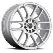 Raceline 141S Mystique 17x7.5in / 5x108/5x114.3 BP / 40mm Offset / 72.62mm Bore - Gloss Silver Wheel