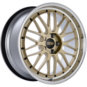 BBS LM 20x9.5 5x114.3 ET40 CB66 Gold Center Diamond Cut Lip Wheel