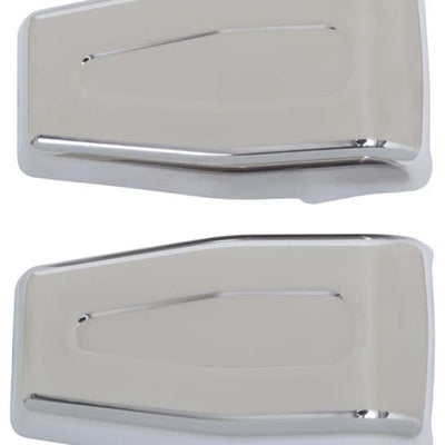 Kentrol 07-18 Jeep Wrangler JK Liftgate Hinge Overlays Pair - Polished Silver