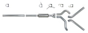 Diamond Eye KIT 4in Catback DUAL SS: 2004.5-2007.5 DODGE CUMMINS 600