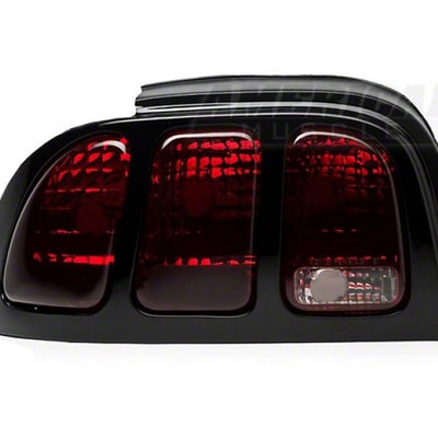 Raxiom 96-98 Ford Mustang Tail Lights- Black Housing (Smoked Lens)