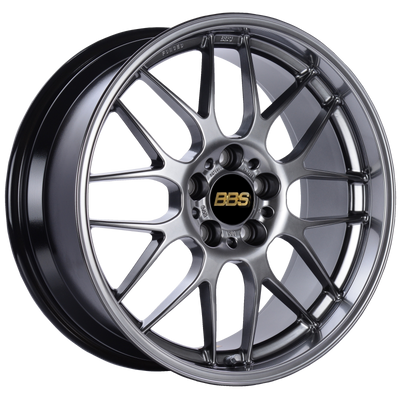 BBS RG-R 18x8.5 5x120 ET22 Diamond Black Wheel -82mm PFS/Clip Required
