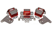 Energy Suspension 69-71 Camaro / 70-73 Monte Carlo Red Motor and Transmission Mounts; Chrome Finish