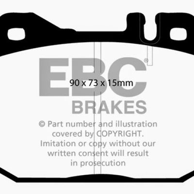 EBC 76-79 Mercedes-Benz 230 Redstuff Front Brake Pads