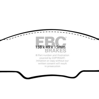 EBC 80-84 Volkswagen Golf 1.6 Greenstuff Front Brake Pads