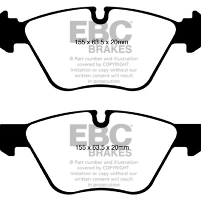 EBC 08-10 BMW 128 3.0 Yellowstuff Front Brake Pads