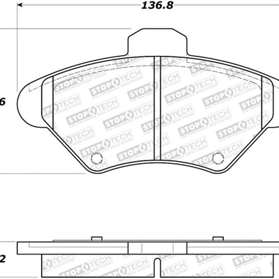 StopTech Street Brake Pads - Front