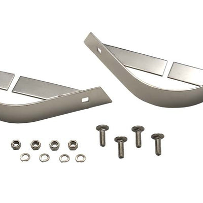 Kentrol 87-95 Jeep Wrangler YJ Rear Body Guard Pair - Polished Silver