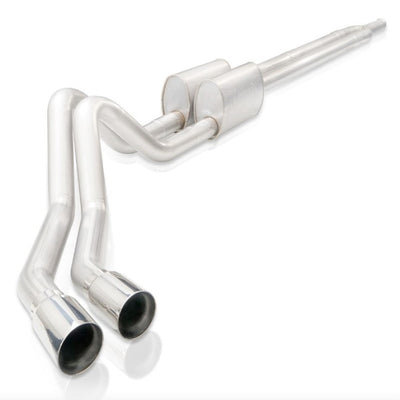 Stainless Works 2019+ Chevrolet Silverado 5.3L 3in Legend Catback Factory Conct Dual Polished Tip