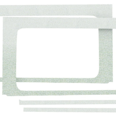 DEI 18-23 Jeep Wrangler JL 4-Door Boom Mat Rear Side Window Trim - 4 Piece - White