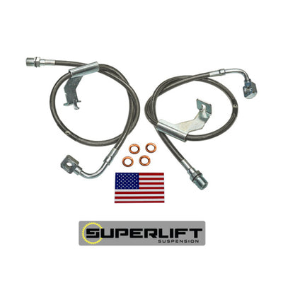 Superlift 1987 GM Pickup/87-91 Blazer/Suburban w/ 4-6in Lift Kit (Pair) Bullet Proof Brake Hoses