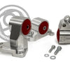 Innovative 94-01 Acura Integra B/D Series Auto - Manual Silver Aluminum Mounts 75A Bushings (3 Bolt)