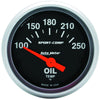 Autometer Sport-Comp 52mm SSE 100-250F Oil Temperature Gauge