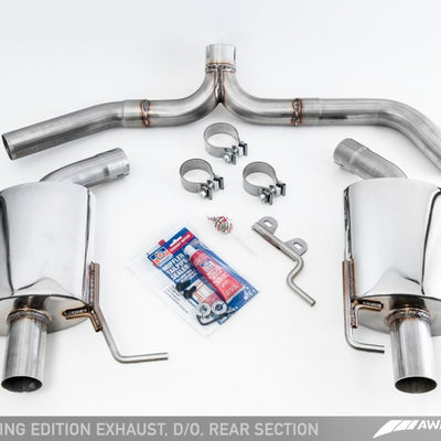 AWE Tuning VW CC Touring Edition Exhaust Dual Outlet - Diamond Black Tips