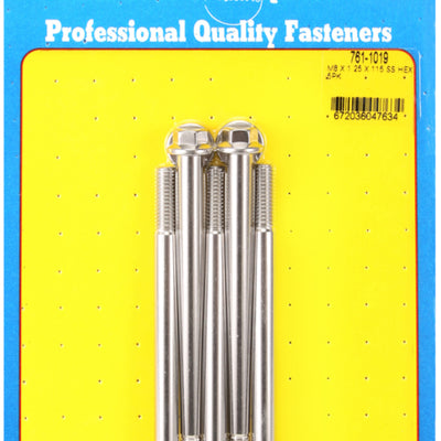 ARP M8 x 1.25 x 115 Hex SS Bolts (5/pkg)