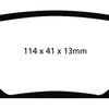EBC 04-06 Chevrolet Cobalt 2.0 Supercharged Redstuff Rear Brake Pads