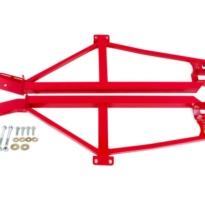 BMR 93-02 F-Body Non-Convertible Weld-On 4-Point Subframe Connectors - Red