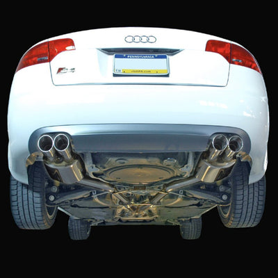 AWE Tuning Audi B7 S4 Track Edition Exhaust - Diamond Black Tips