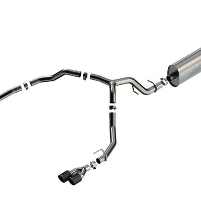 Borla 21-22 Chevrolet Tahoe 5.3L V8 2/4WD 4DR 3in/2.75in Touring Cat-Back Exhaust -Carbon Fiber Tips