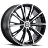Konig Impression 16x7.5 5x114.3 ET40 Gloss Black w/ Machined Face