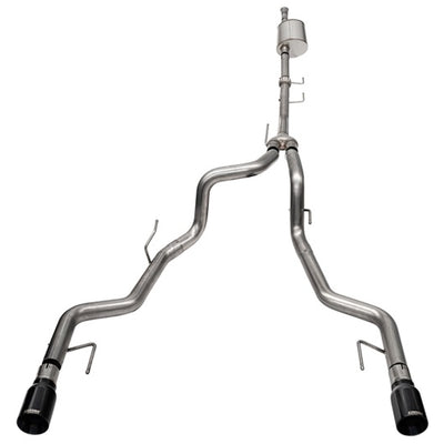 Corsa 2021-2025 Ford F-150 SuperCrew/5.5ft Bed 3.5L V6 Sport Cat-Back Dual Rear Exit-Black PVD
