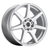 Raceline 131S Evo 18x7.5in / 5x100/5x114.3 BP / 42mm Offset / 72.62mm Bore - Silver & Machined Wheel