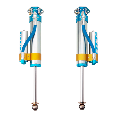 King Shocks 84-00 Jeep Cherokee xJ Rear 2.5 Dia Piggy Hose Reservoir 3-4in Lift (Pair)