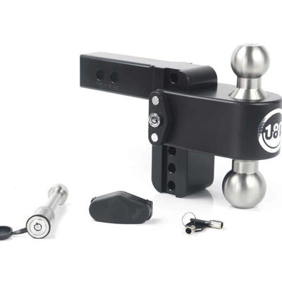 Weigh Safe 180 Hitch 4in Drop Hitch & 2in Shank (10K/12.5K GTWR) w/WS05 - Black Cerakote