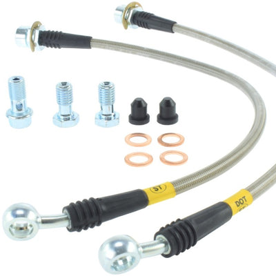 StopTech 94-02 Ford Mustang (Exc Cobra) / 03-04 Mustang Base & GT Stainless Steel Front Brake Lines