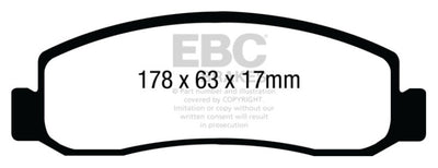 EBC 11 Ford F250 (inc Super Duty) 6.2 (2WD) Extra Duty Front Brake Pads