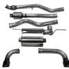 Corsa 2012-2017 BMW 335i Sedan RWD F30 3in Black Touring Dual Rear Single 3.5in Tip Cat-Back Exhaust
