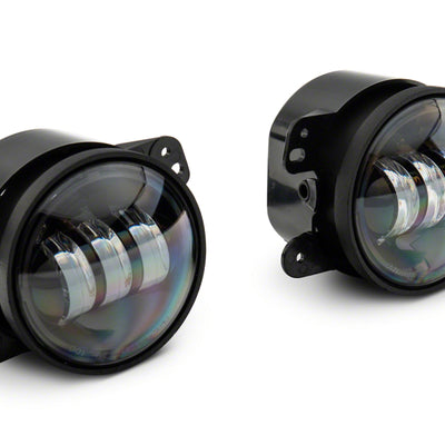 Raxiom 07-23 Jeep Wrangler JK & JL Axial Series Tri-Bar LED Fog Lights- Amber