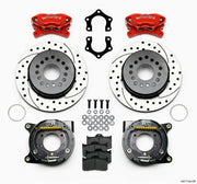 Wilwood Forged Dynalite P/S P-B Kit Drilled-Red Mopar/Dana 2.36in Off w/Snap Ring Bearing