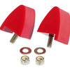 Prothane 64-73 Ford Mustang Front Bump Stops - Red