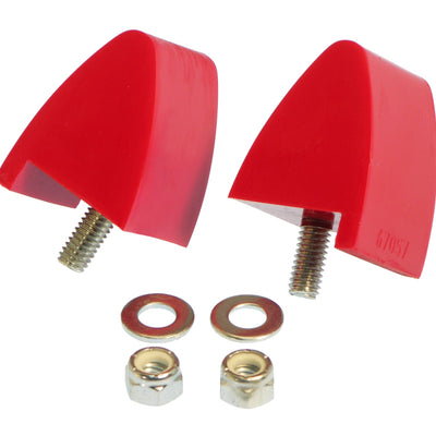Prothane 64-73 Ford Mustang Front Bump Stops - Red