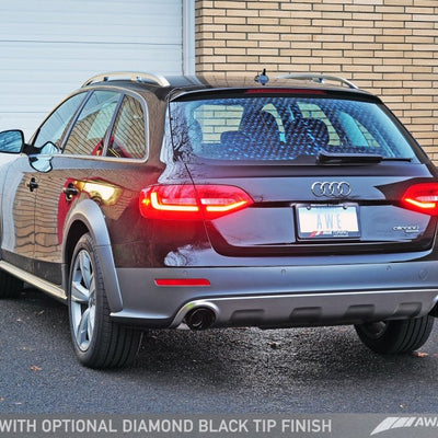 AWE Tuning Audi B8.5 All Road Touring Edition Exhaust - Dual Outlet Diamond Black Tips