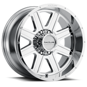 Raceline 940C Hostage 18x9in / 8x170 BP / -12mm Offset / 125.2mm Bore - Chrome Wheel