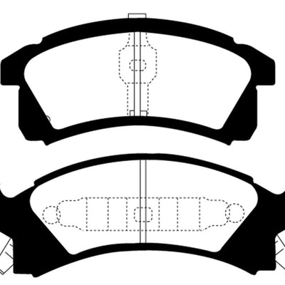 EBC 91-95 Buick Skylark 2.3 Redstuff Front Brake Pads