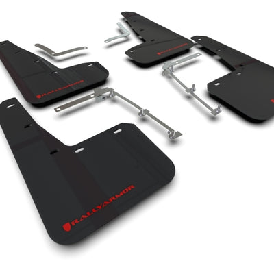 Rally Armor 20-25 Toyota GR Yaris Black Mud Flap w/Red Logo